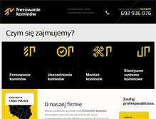 Tablet Screenshot of frezowaniekominow.info